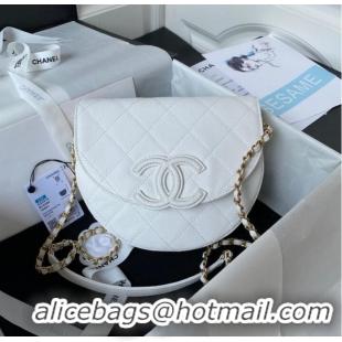 Reasonable Price Chanel Shoulder Bag AS3919 white