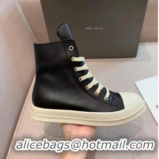 Buy Cheap Rick Owens High-top Leather Trainers RO8741