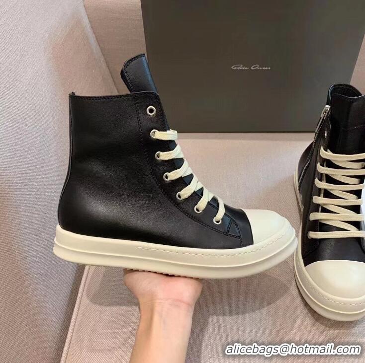 Buy Cheap Rick Owens High-top Leather Trainers RO8741