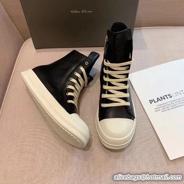 Buy Cheap Rick Owens High-top Leather Trainers RO8741