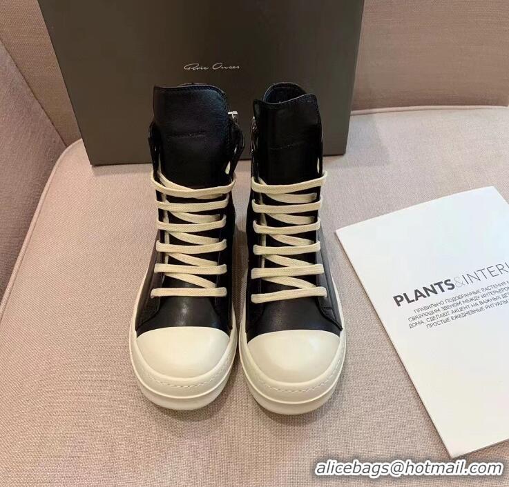 Buy Cheap Rick Owens High-top Leather Trainers RO8741