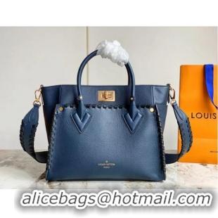 Top Grade Louis Vuitton Monogram Empreinte On My Side MM M21569 Navy Blue