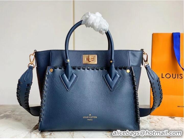 Top Grade Louis Vuitton Monogram Empreinte On My Side MM M21569 Navy Blue