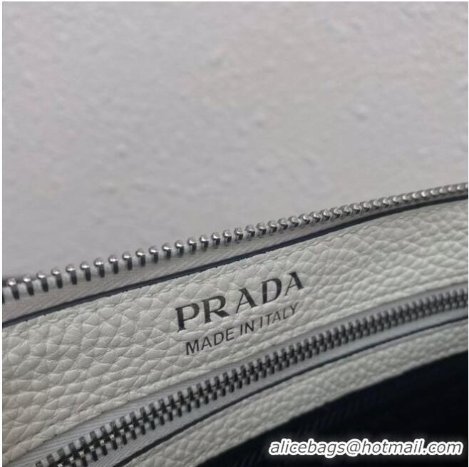 Famous Brand Prada Leather shoulder bag 1BH050 white