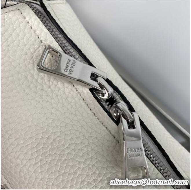 Top Grade Prada Calf leather bag 1BC145 white