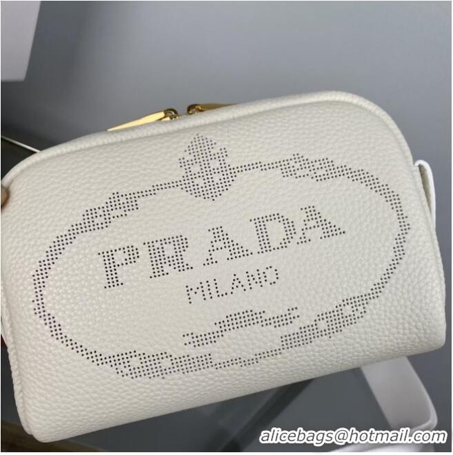 Top Quality Promotional Prada Medium leather bag 1BH187 white