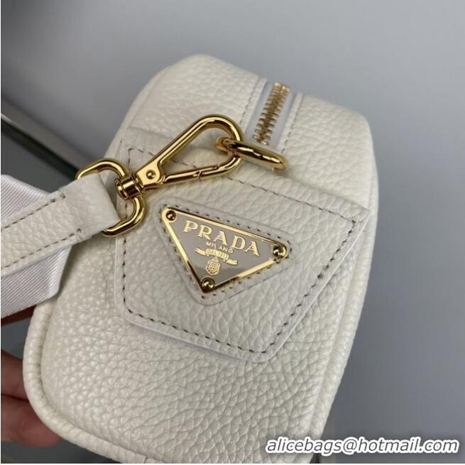 Top Quality Promotional Prada Medium leather bag 1BH187 white