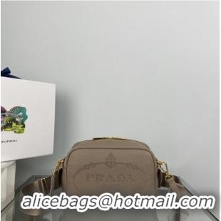 Luxurious Discount Prada Medium leather bag 1BH187 gray