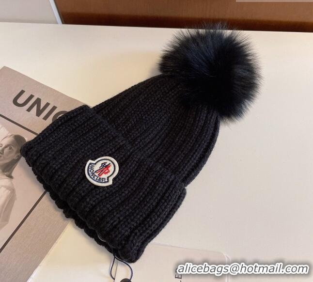 Trendy Design Moncler Knit Hat M1208 Black 2022