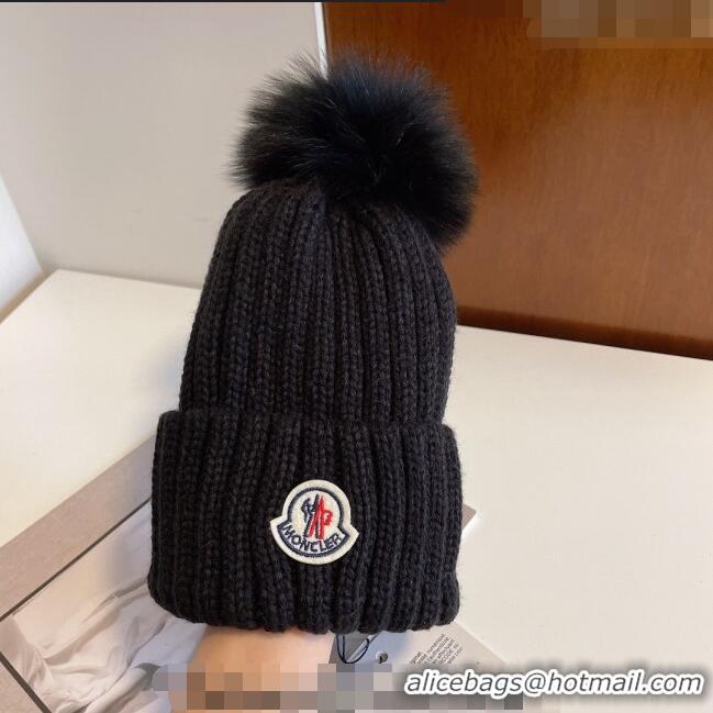 Trendy Design Moncler Knit Hat M1208 Black 2022