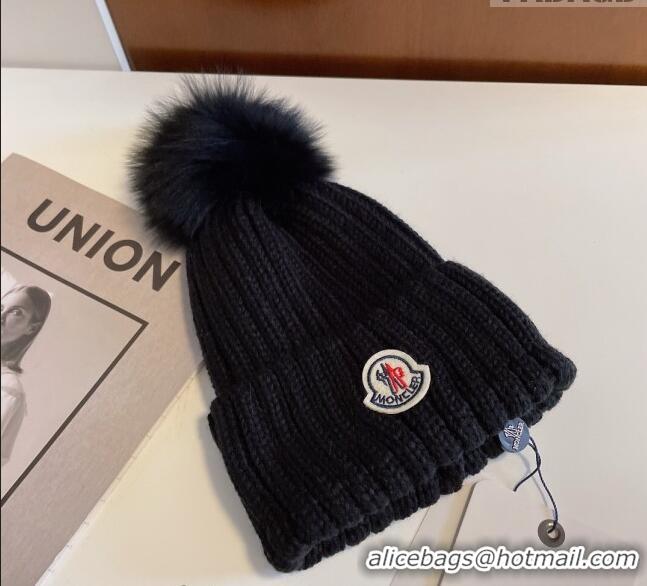 Trendy Design Moncler Knit Hat M1208 Black 2022