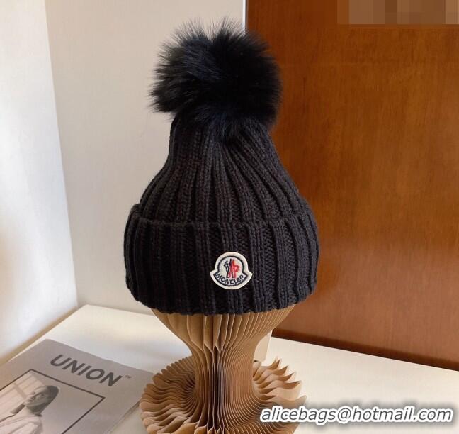 Trendy Design Moncler Knit Hat M1208 Black 2022