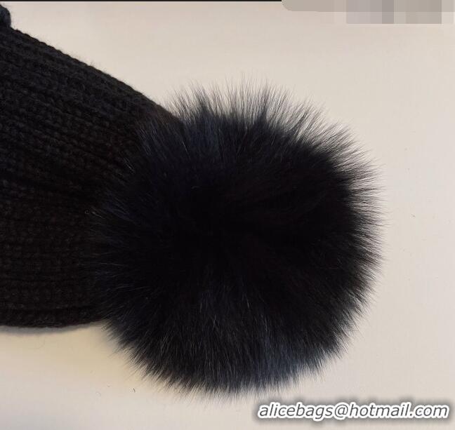 Trendy Design Moncler Knit Hat M1208 Black 2022