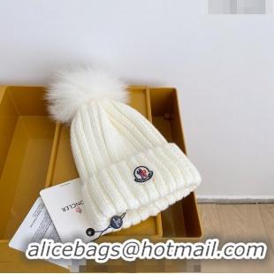 Promotional Grade Moncler Knit Hat 120831 White 2022