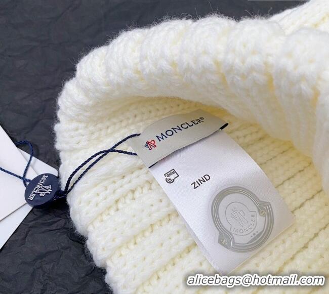 Promotional Grade Moncler Knit Hat 120831 White 2022