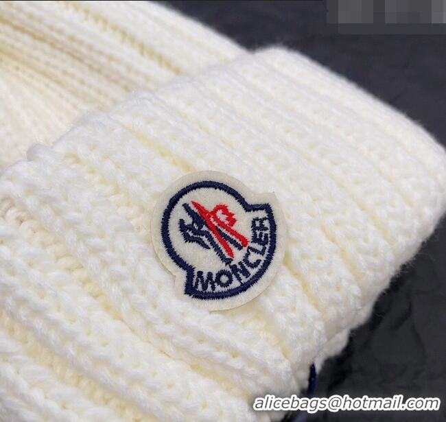 Promotional Grade Moncler Knit Hat 120831 White 2022