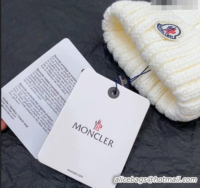 Promotional Grade Moncler Knit Hat 120831 White 2022