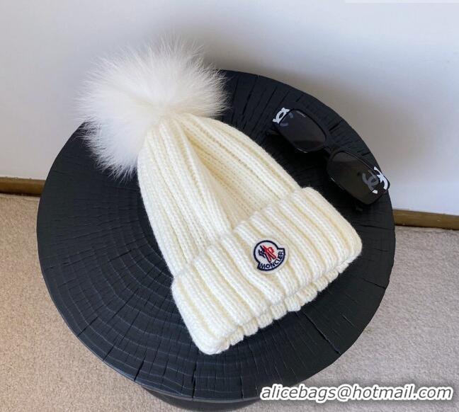 Promotional Grade Moncler Knit Hat 120831 White 2022