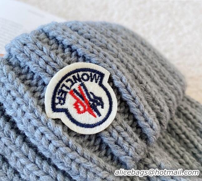 Hot Sell Cheap Moncler Knit Hat 120831 Grey 2022