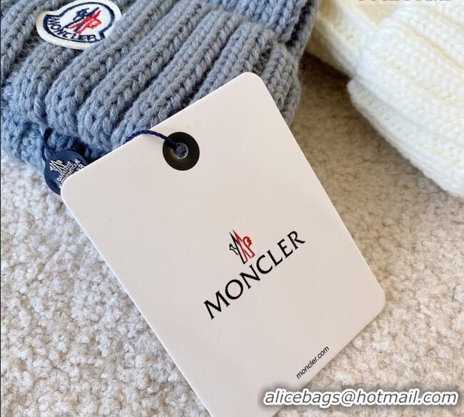 Hot Sell Cheap Moncler Knit Hat 120831 Grey 2022