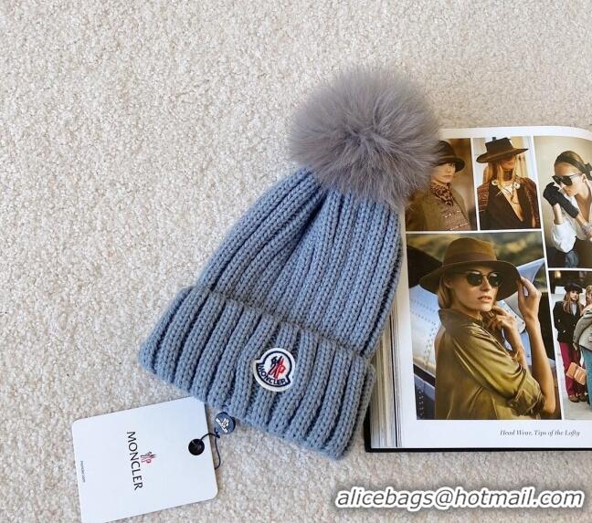 Hot Sell Cheap Moncler Knit Hat 120831 Grey 2022