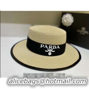 Famous Brand Prada Straw Hat 021606 Beige 2023