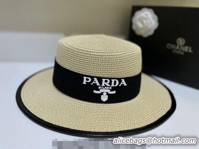 Famous Brand Prada Straw Hat 021606 Beige 2023