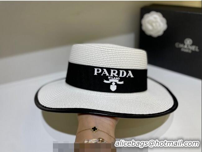 Well Crafted Prada Straw Hat 021606 White 2023