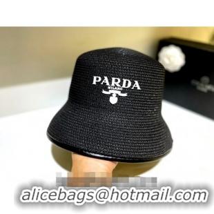 New Design Prada Bucket Straw Hat 021608 White 2023