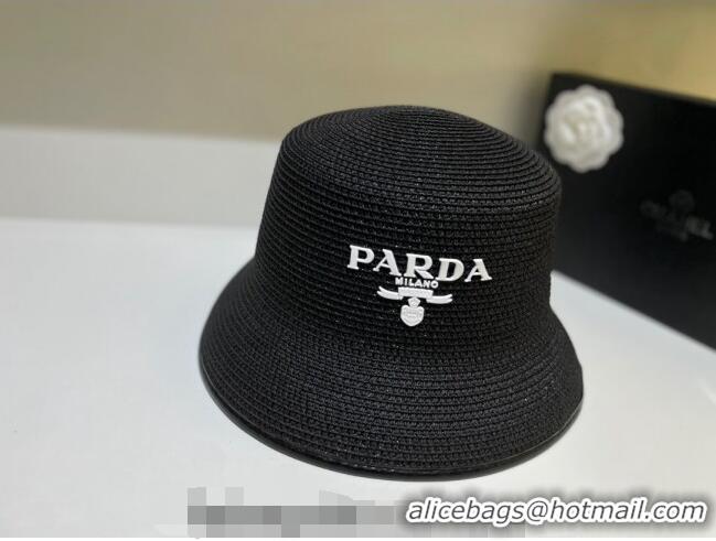 New Design Prada Bucket Straw Hat 021608 White 2023