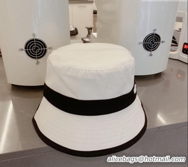 Grade Quality Prada Canvas Bucket Hat 021644 White 2023