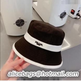 Promotional Prada Canvas Bucket Hat P0216 Black 2023