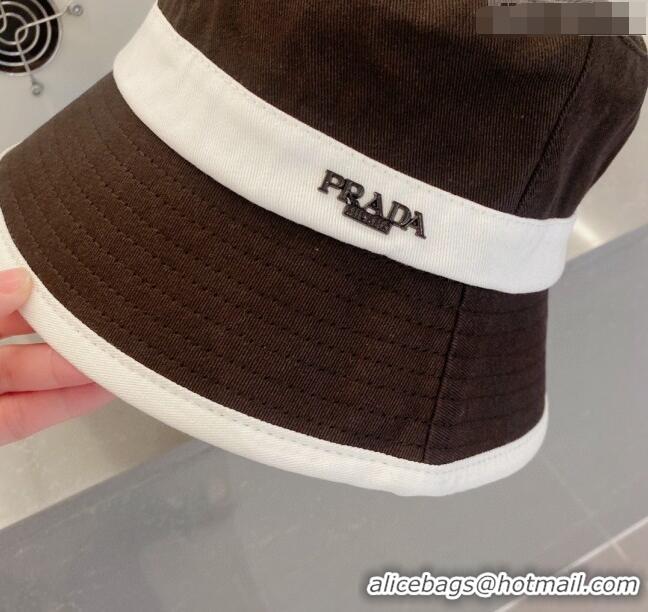 Promotional Prada Canvas Bucket Hat P0216 Black 2023