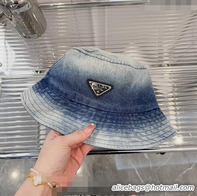 Super Quality Prada Denim Bucket Hat 030796-1 2023