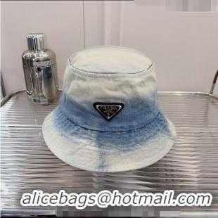 Unique Grade Prada Denim Bucket Hat 030796-2 2023