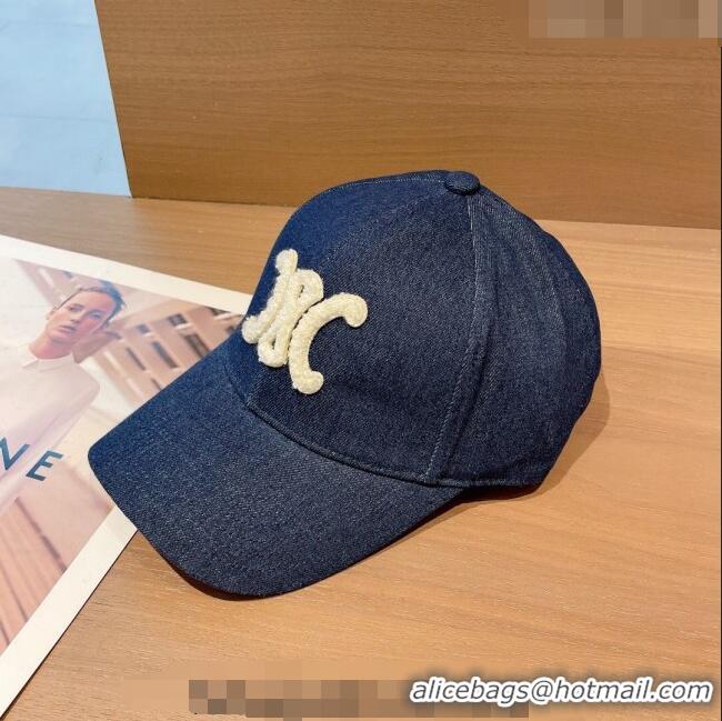 Well Crafted Celine Denim Baseball Hat 1208 Dark Blue 2022