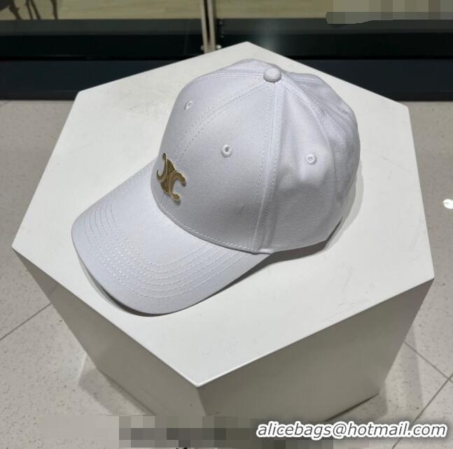 Unique Style Celine Baseball Hat 021603 White 2023