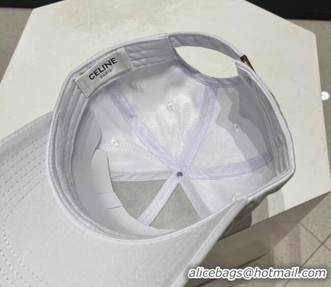 Unique Style Celine Baseball Hat 021603 White 2023