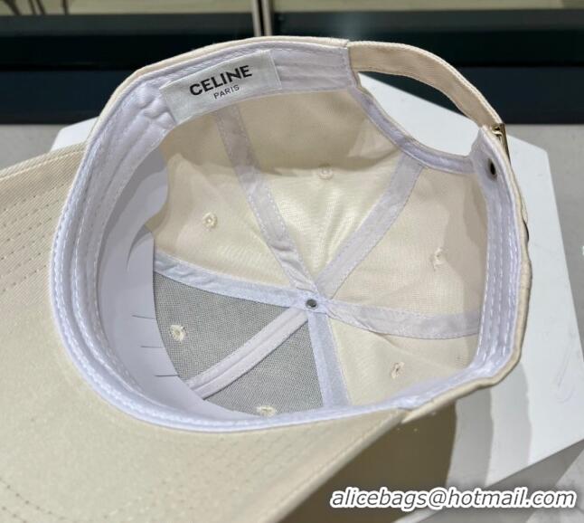 Reasonable Price Celine Baseball Hat 021603 Beige 2023