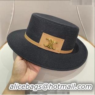 Trendy Design Celine Straw Hat 021621 Black 2023