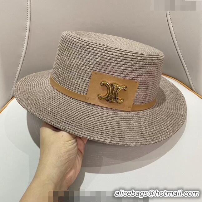 Famous Brand Celine Straw Hat 021621 Grey 2023