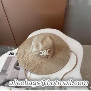 Good Product Celine Wide Brim Hat 021626 Grey 2023