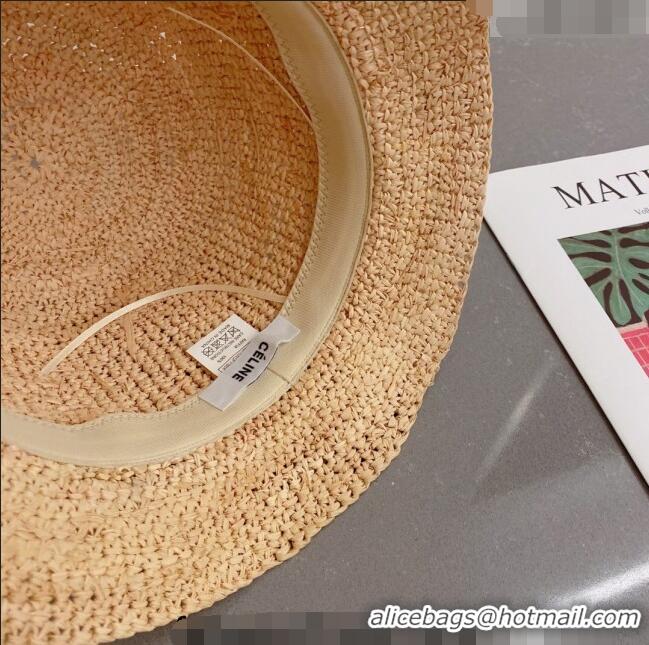 Promotional Celine Bucket Straw Hat C021643 Black 2023