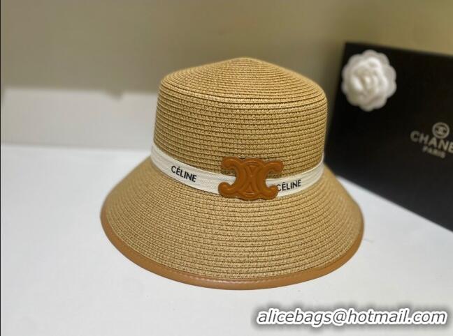 Top Quality Celine Straw Hat C22726 Khaki 2023