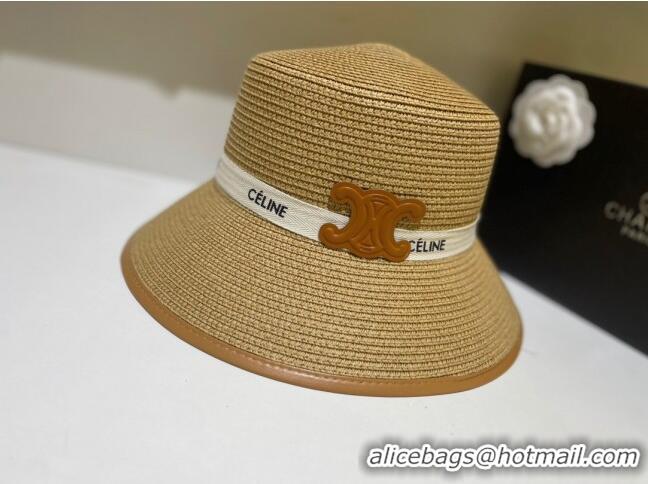 Top Quality Celine Straw Hat C22726 Khaki 2023