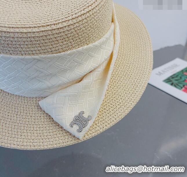 Discount Celine Straw Hat 031136 Beige 2023