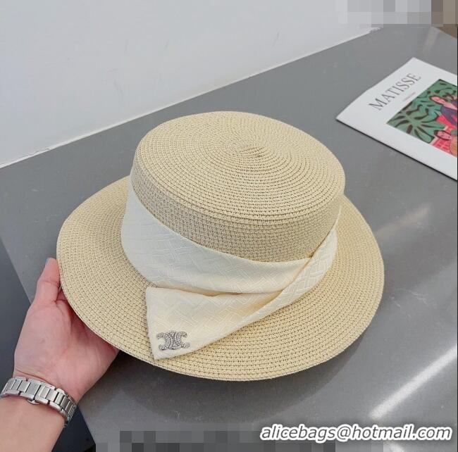 Discount Celine Straw Hat 031136 Beige 2023