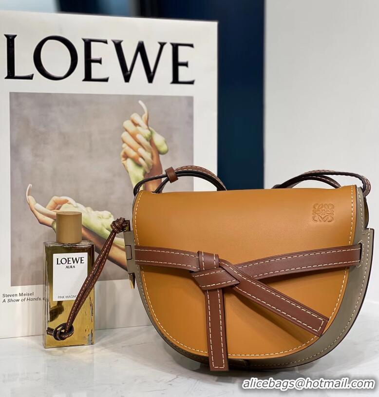 Grade Quality Loewe Crossbody Bags Original Leather 8088 Brown