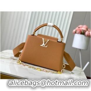 Best Price Louis Vuitton Capucines MM M21652 Hazelnut Brown