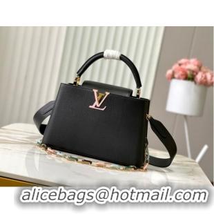 Inexpensive Louis Vuitton Capucines MM M21652 black